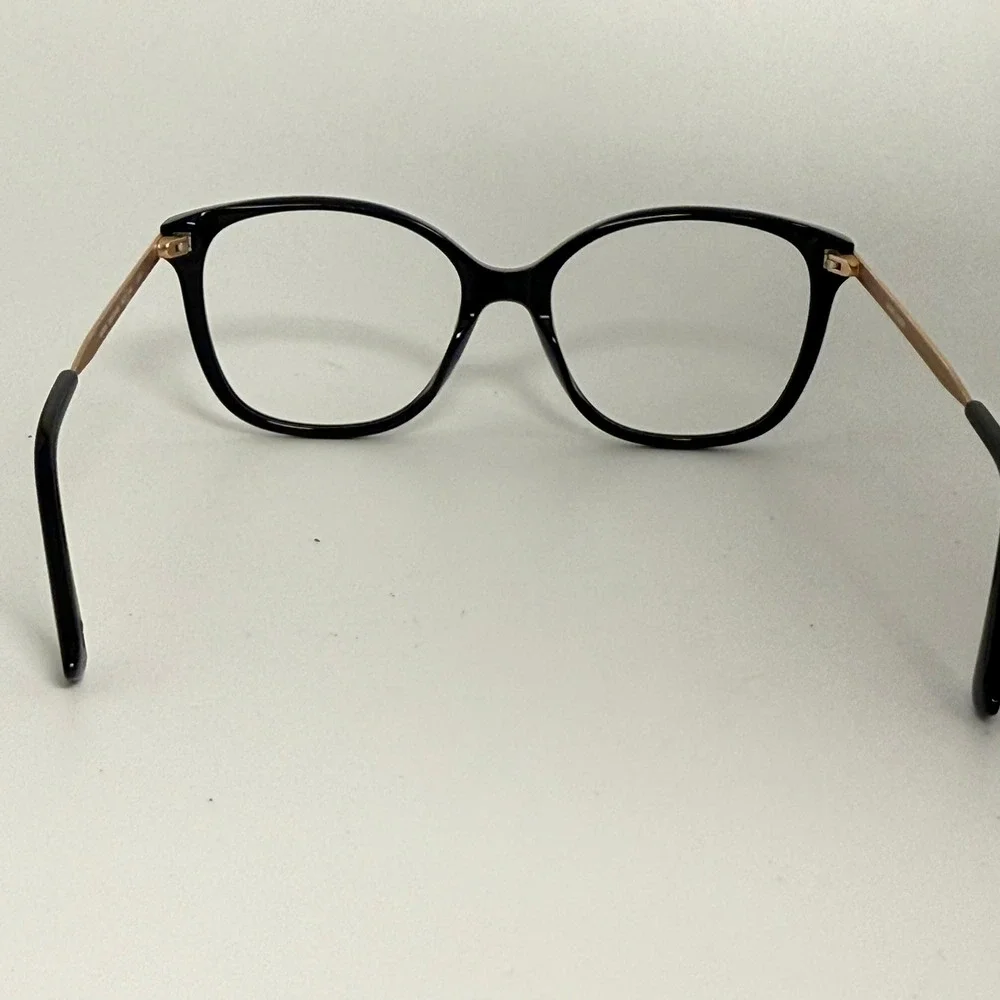 Anne Klein AK7079 Black Gold Cat Eye Eyeglass Frames 54-17-140 Womens Eyewear